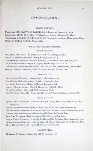 Directory, June 1886 (image)